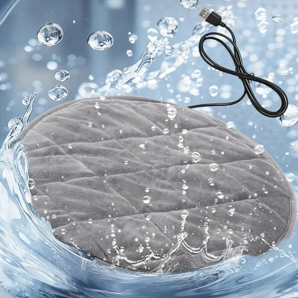 USB Pet Electric Heating Pad Waterproof Winter Warmer Mat Soft Plush Dog Cat Bed Blanket Thermal Sleeping Pet Heater Supplies