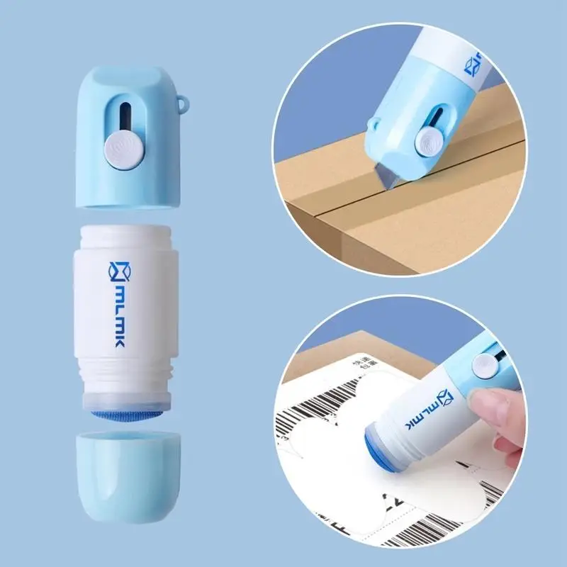 Multi-functional Thermal Paper Correction Pen Set with Mini Utility Knife Privacy Protection Information Eraser Confidential
