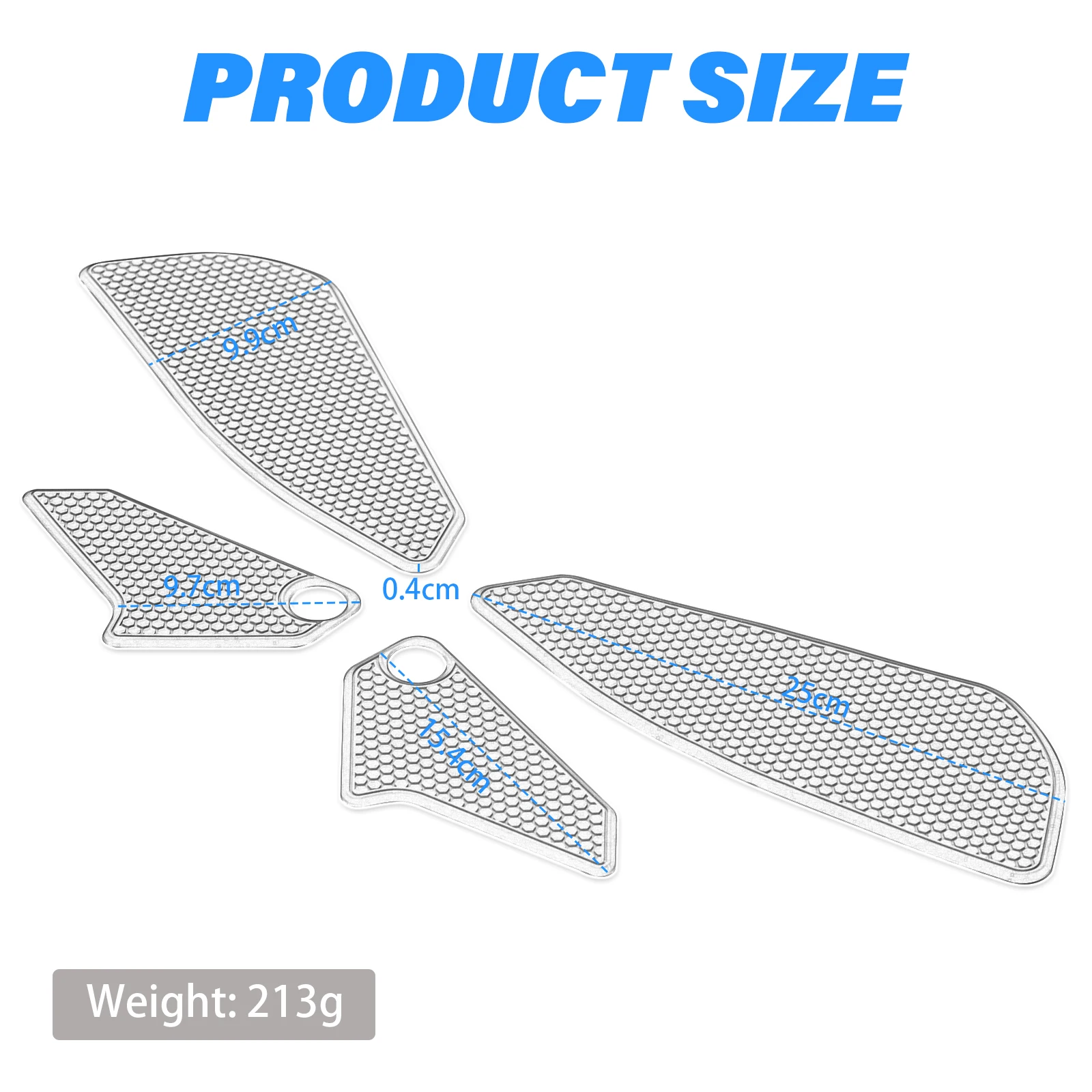 Premium Anti-Slip Tank Pad Decal Kit, Adhesive Anti-Scratch Gas Tank Grip Stickers For Ducati Panigale V4 2025 Street Bike