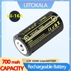 LiitoKala Lii-16A RCR123A 3.7V 16340 700mAh Rechargeable Battery For Arlo HD Camera And Reolink argus 3.7V cr123a Rechargeable