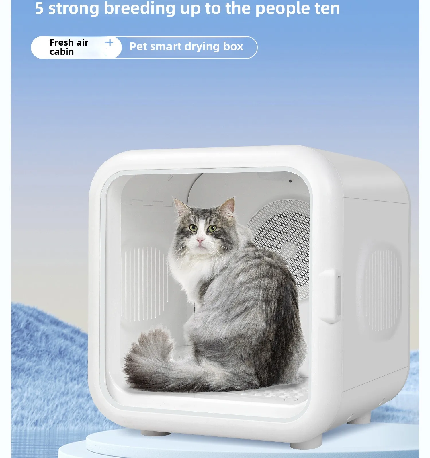 

High Power Pet Dryer Box Smart Cat Dog Dryer Automatic Constant Temperature Grooming Blower Machine