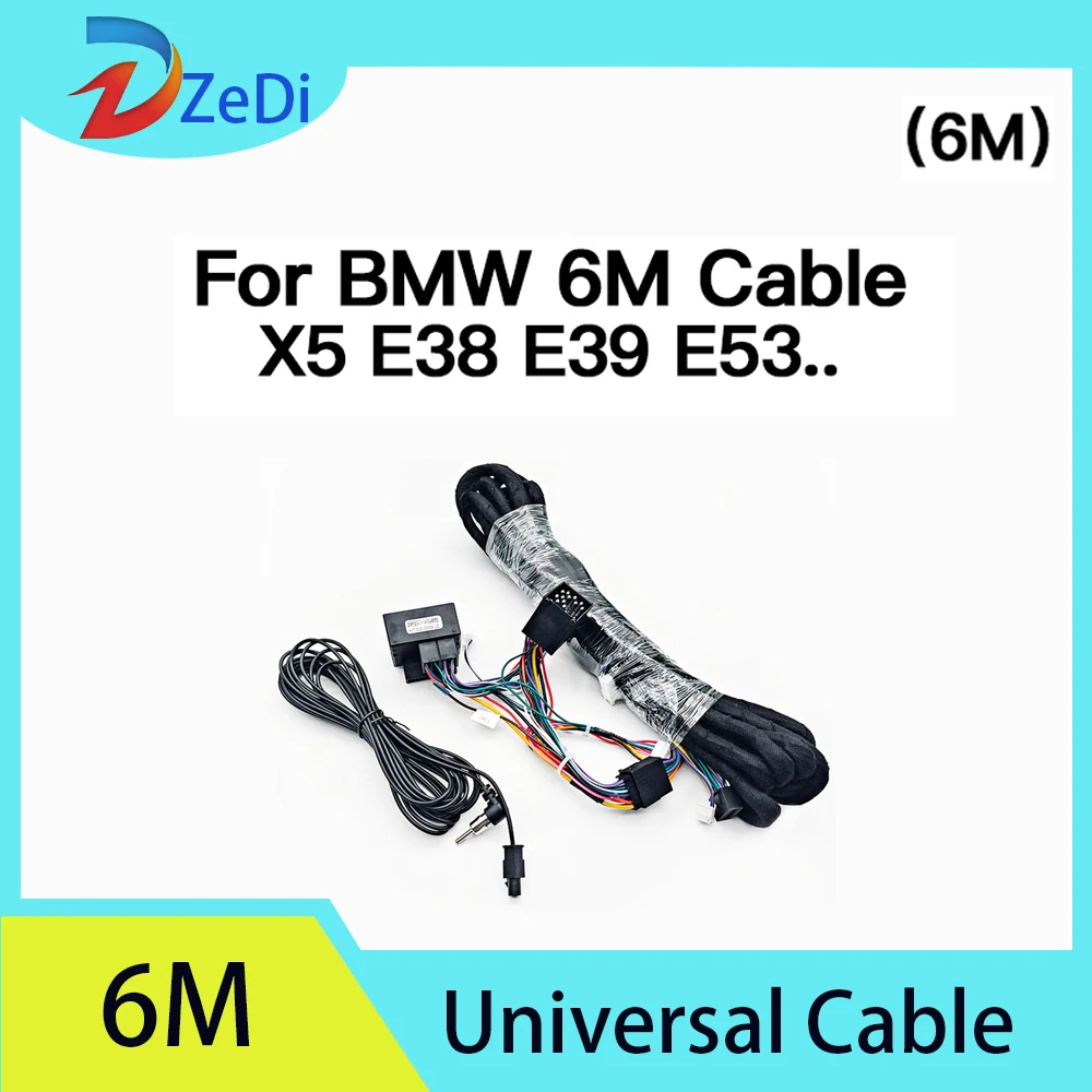 

Для BMW 3 серии 5 E46 E90 E39 E53 Кабель BMW 6M Универсальный автомобильный радиоприемник Удлинитель проводки Жгут стереоблока