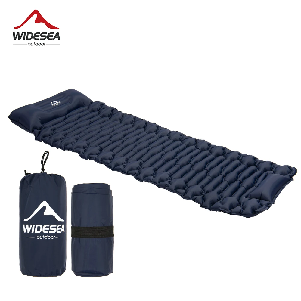 

Widesea Camping Press-type Inflatable Mattress Outdoor Sleeping Pad Ultralight Beach Picnic Air Mat Folding Tent Travel Cushion