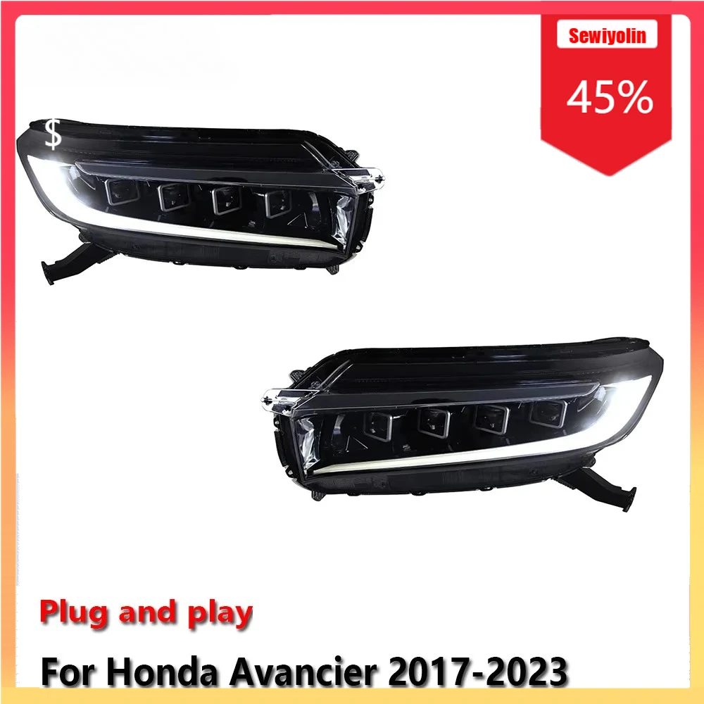 

Car LED Headlight Automobile Parts For HONDA Avancier 2017-2023 Fog DRL Brake Turn Signal Lamp Plug and Play