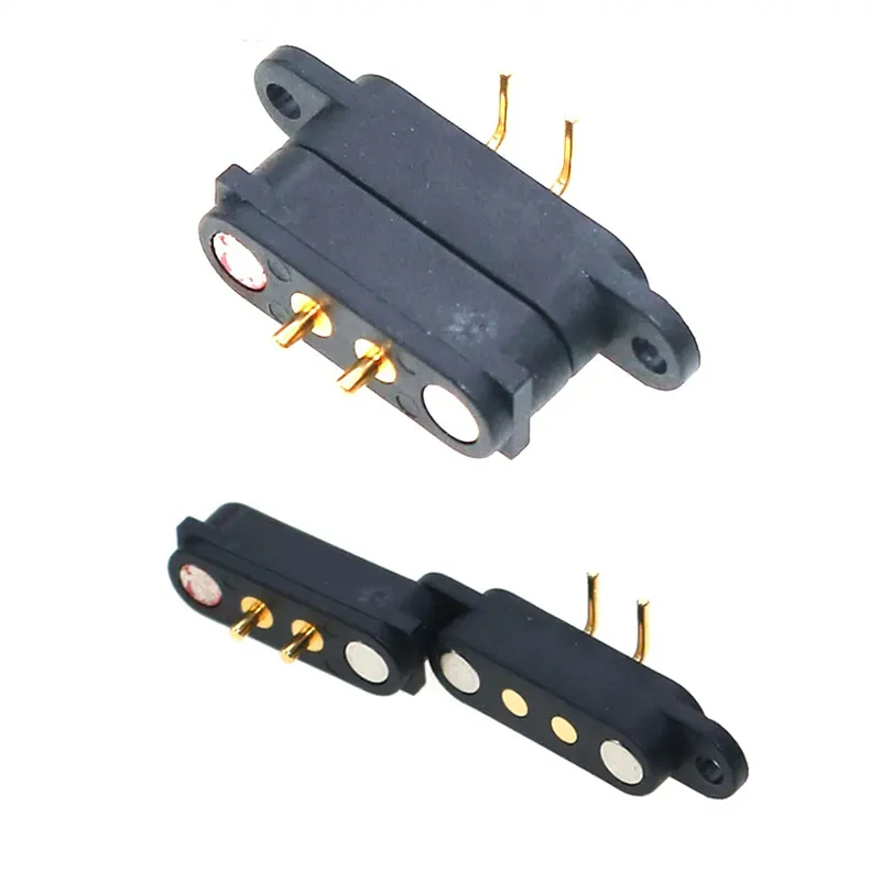 1 مجموعة بوجو دبوس الاتصال للهواتف الذكية بلوتوث السيارات الإلكترونية الطبية الذكور الإناث Pogopin الربيع دبوس شحن موصل