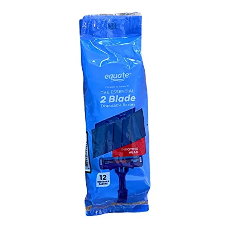 Twin Blade Plus Disposable Razors, 12ct, by Equate, Compare to Good News