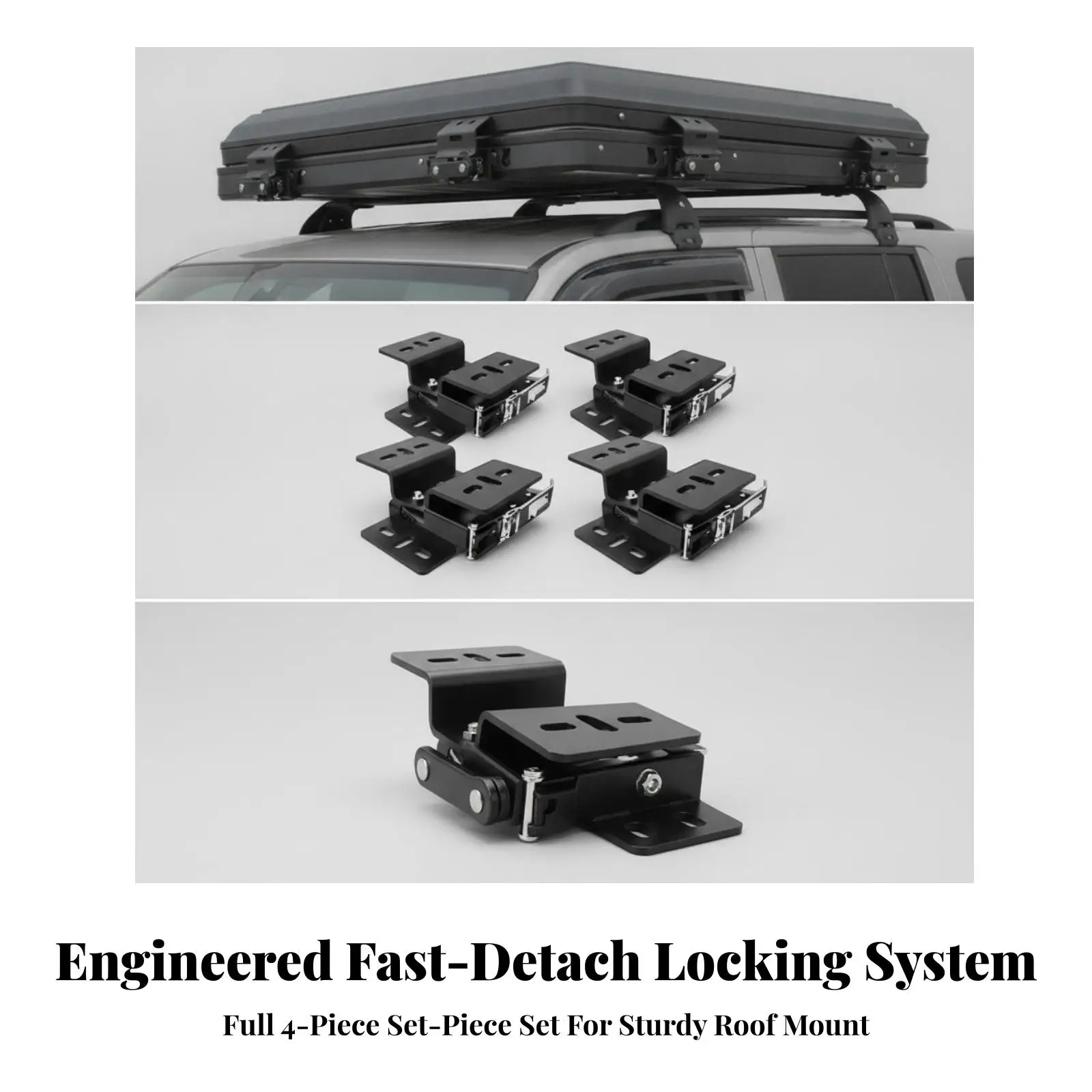 Adjustable Iron Tent Bracket with Quick Release for Rooftop Tent Car Rack Mounting Camping Tent Fixing Kit Outdoor Spare Parts