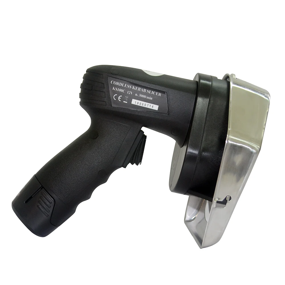 XEOLEO 12V Wireless Small Doner Cutter Turkey Shawarma Slicer Handheld Cordless Kebab Slicer Machine Battery Chargeable