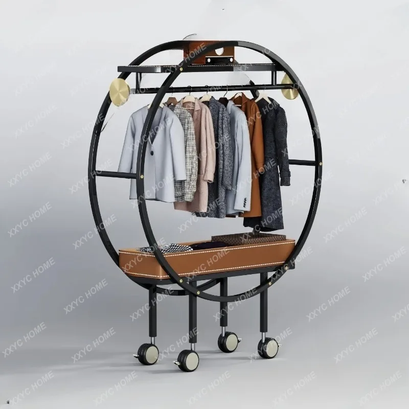 XXSolid Wood Coat Rack Stand Floor Freestanding Clothes Hanger With Storage Shelves For Bedroom Living Room Entryway