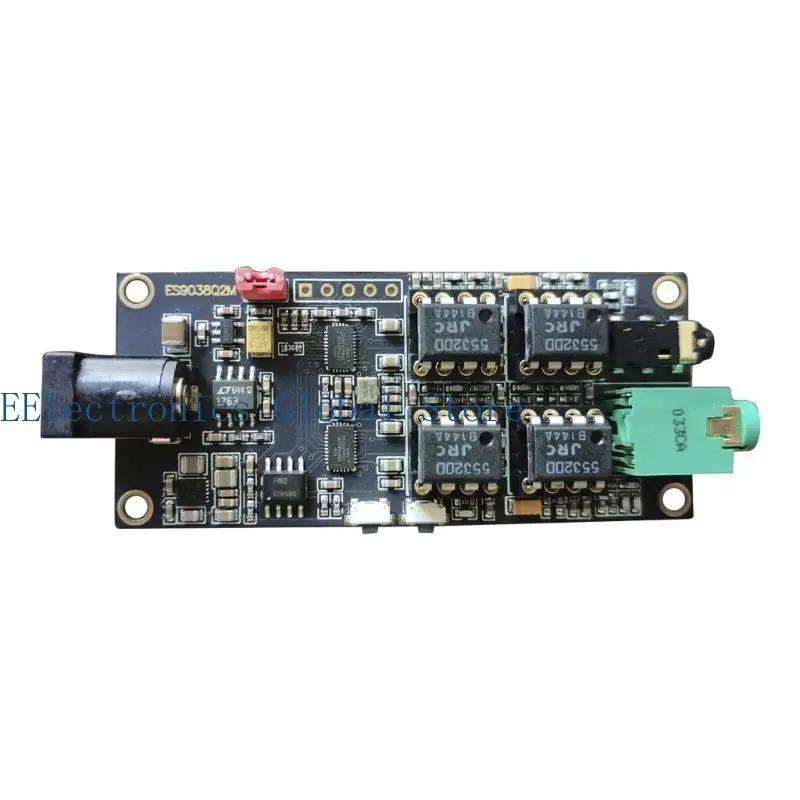 462B Double ES9038Q2M Decoding Board Support I2S Signal Input 3.5mm 2.5mm Headphone Output Decoders Board Module view 3