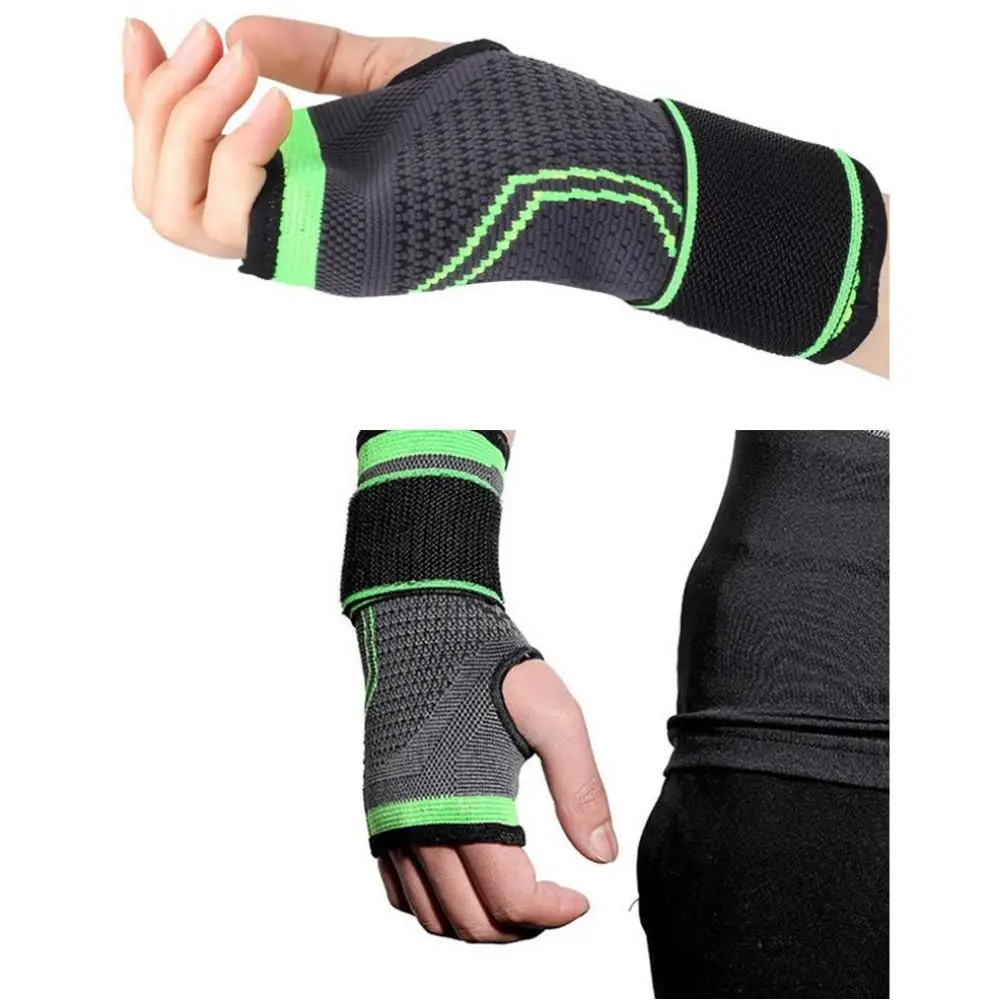 Wrist Rest Adjustable Strap Wristband Breathable Design Elastic Compression Wrist Support Palm Guard Wrist Brace Carpal Tunnel