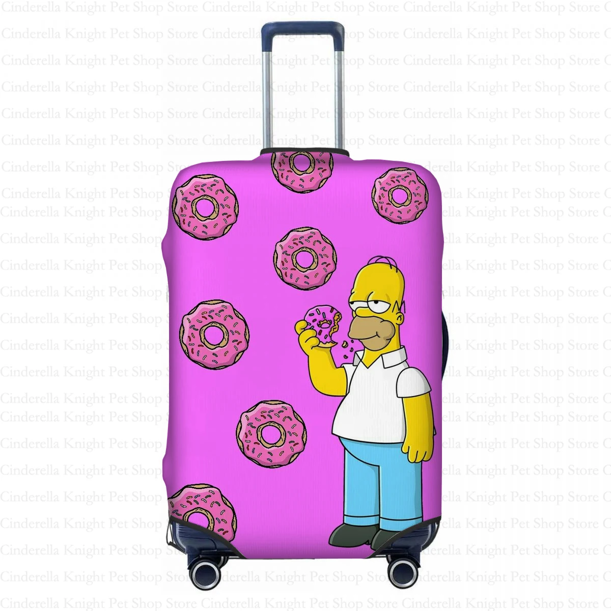 Suitcase Trolley Case The Simpsons Cartoon Print Suitcase Case 18-32 Inch Luggage Case Travel Accessories