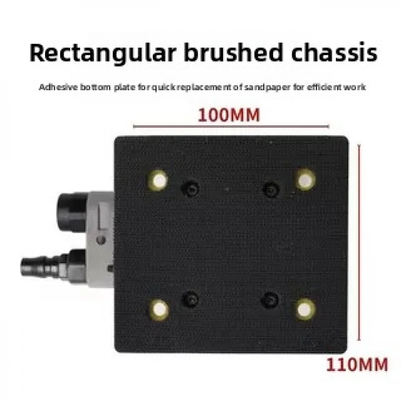 M8 Pneumatic Grinding Machine Square Vibration Pneumatic Grinding Putty Sandpaper Machine Pulling Tape Clamp 100 * 110mm