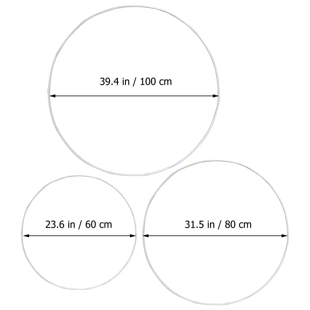 

3 Sets Round Frame Plastic Circle Arch Stand For Wedding Birthday Party Decoration Balloon Arch Kit Ring Balloon Backdrop Stand