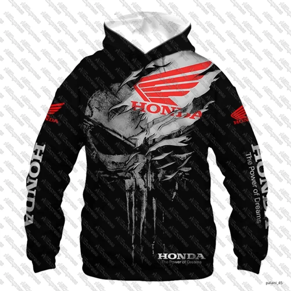 

Honda Men’s Racing Hoodie 3D Print Oversized Fashion Sportswear Fast Dry Comfortable Autumn Winter Fashion Street Casual Hoodie