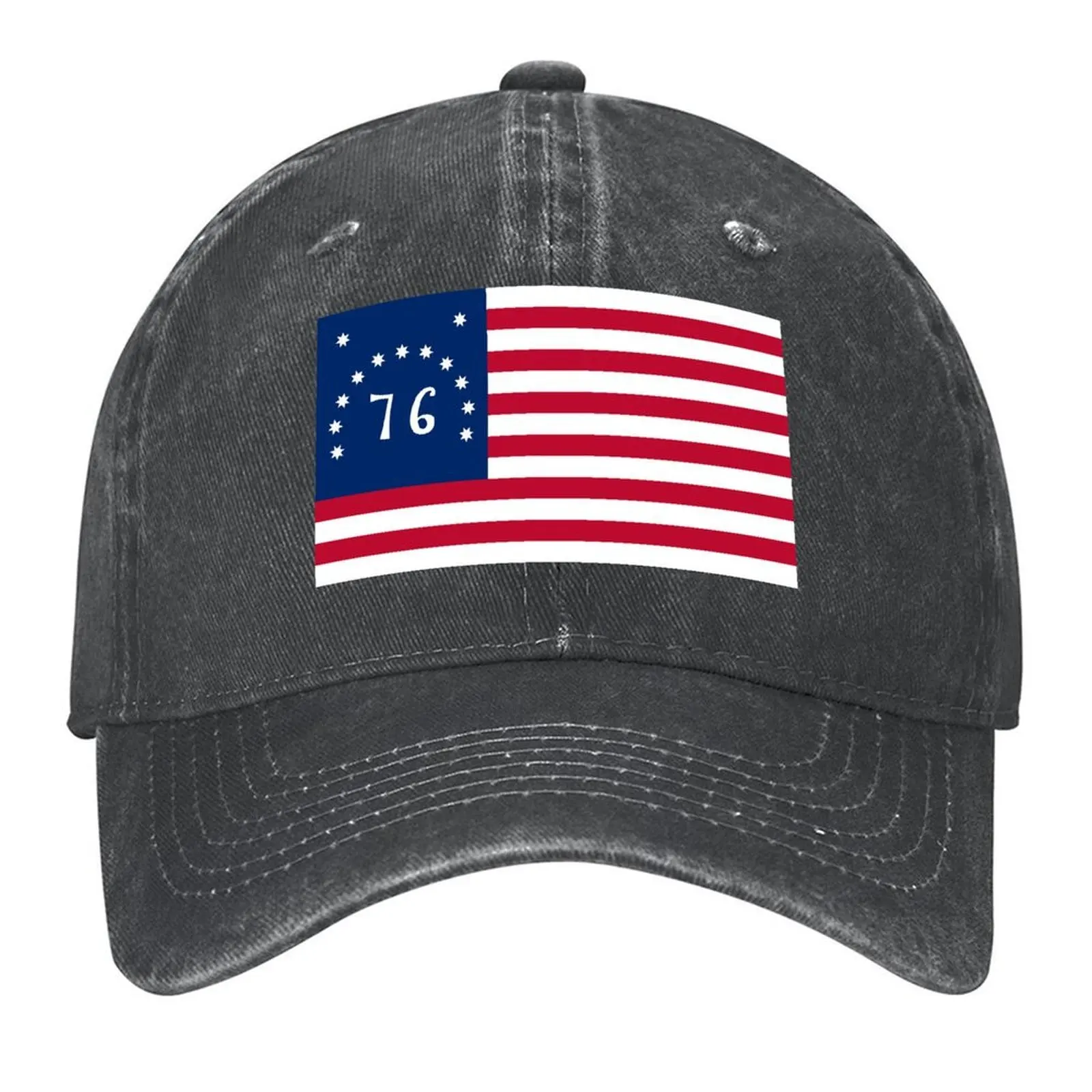 

American 1776 Bennington flag Baseball Cap cute Wild Ball Hat Streetwear Golf Mens Caps Women's