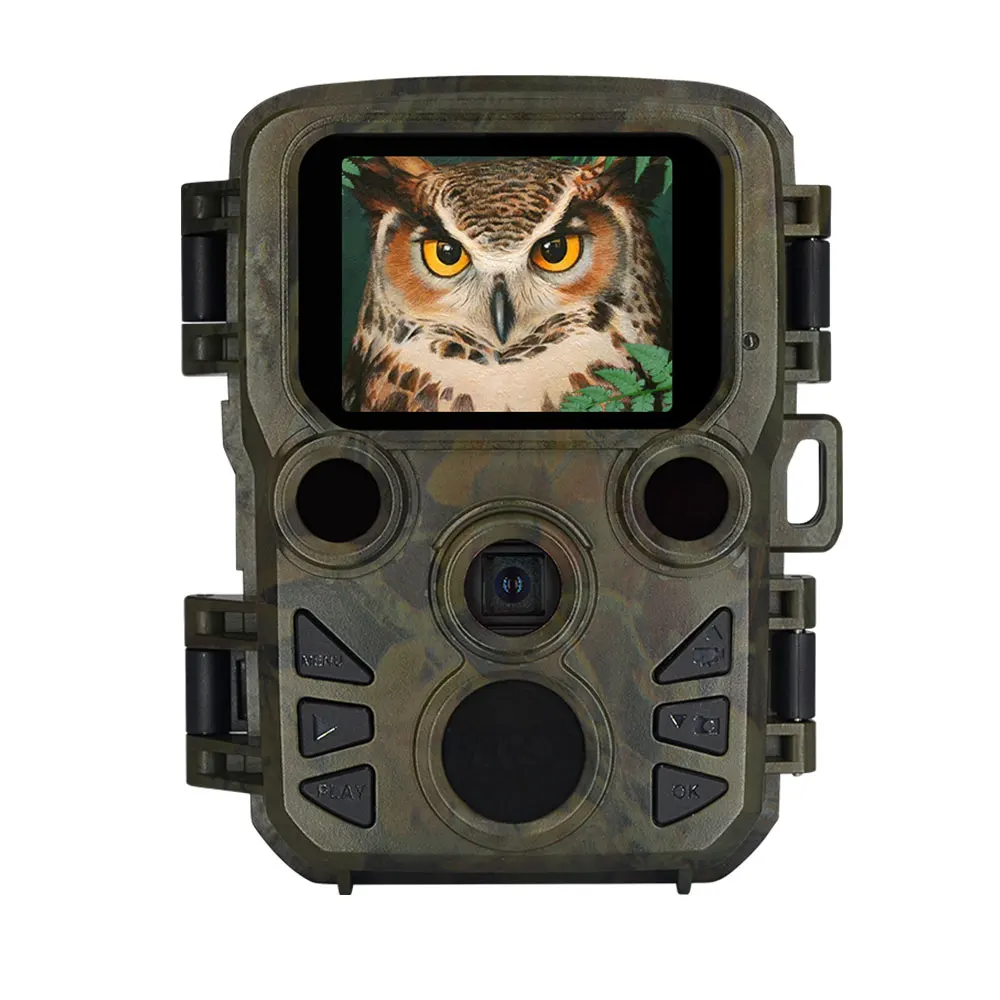

Mini Hunting Camera with 30fps HD Video, 2.0-inch Color Screen, 0.2s Trigger Time, Auto Day/Night Switching, 20m Night Vision