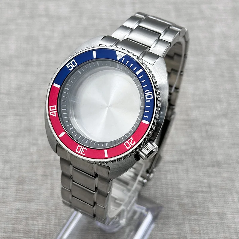 

Корпус для часов Mod 6105 Turtle Abalone с сапфировым стеклом, циферблат 28,5 мм, подходит для механизмов NH35, NH36, 7S26, 4R, мужской дайверский корпус.