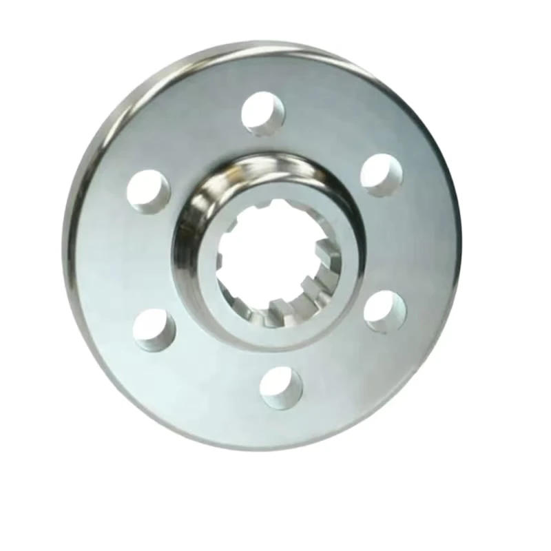 CNC machined stainless steel precision machined spline flange special flange assembly for transmission