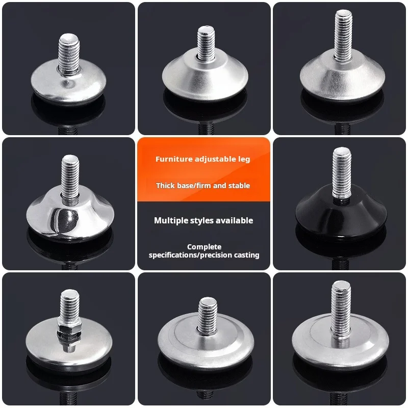 10pcs-adjustable-anti‑slip-furniture-leveling-feet-pad-m6-m8-m10-screw-for-table-cabinet-leg-support-hardware-accessories