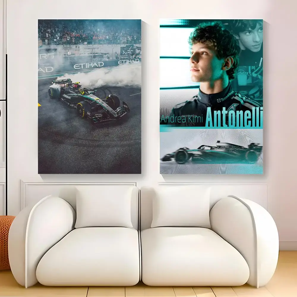 Andrea Kimi Antonelli Painting Calligraphy Exhibition poster photo oil painting canvas synthetic fiber for living dining room
