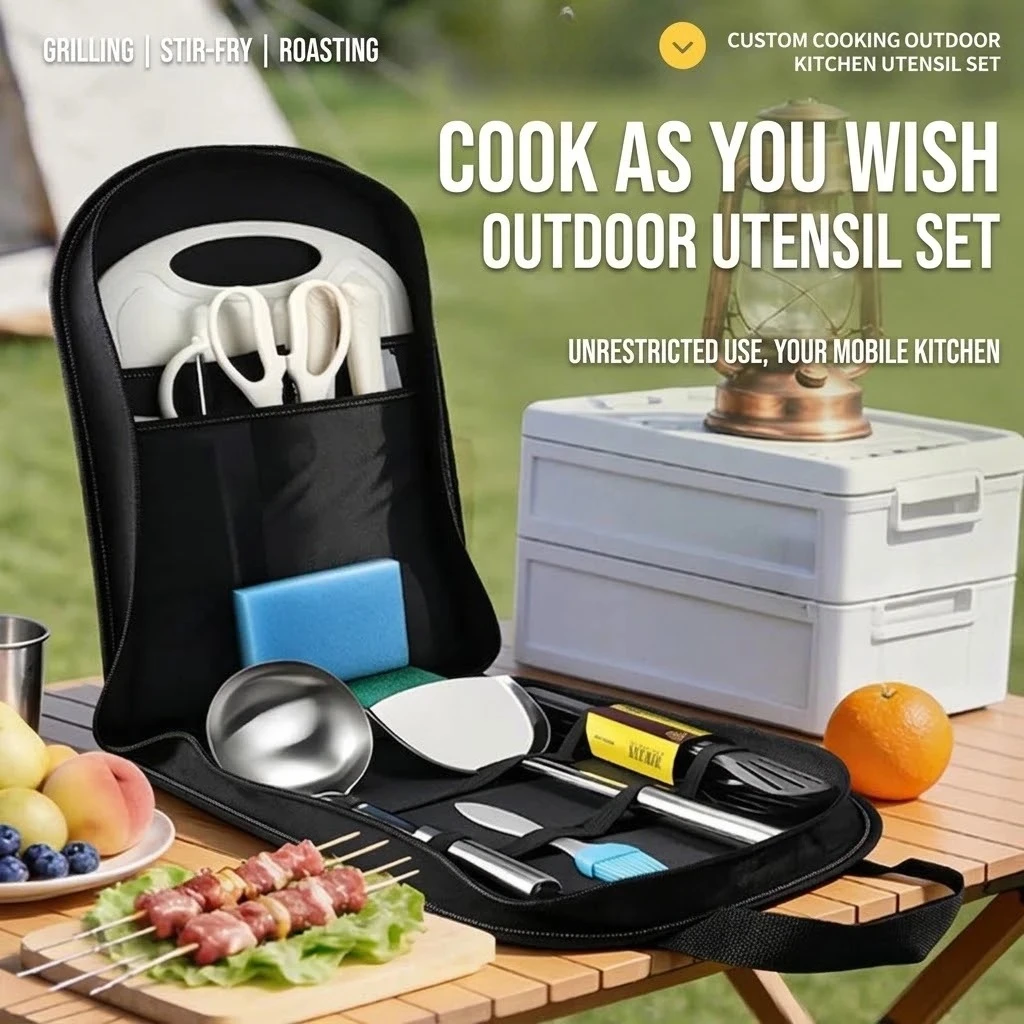 Juego de utensilios de cocina  - Camping Cooking Utensils Storage reseña y precio