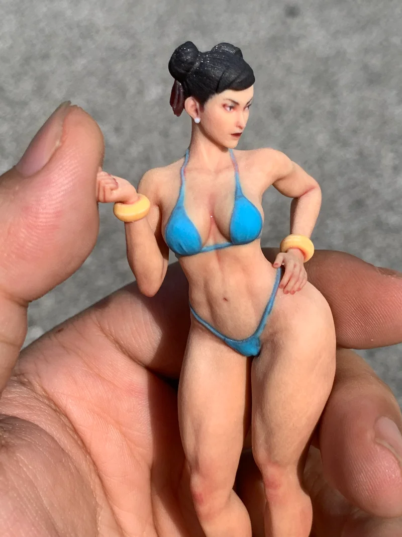 1/16 1/18 King Kong Barbie, muscular beautiful woman scale doll scene miniature model car case