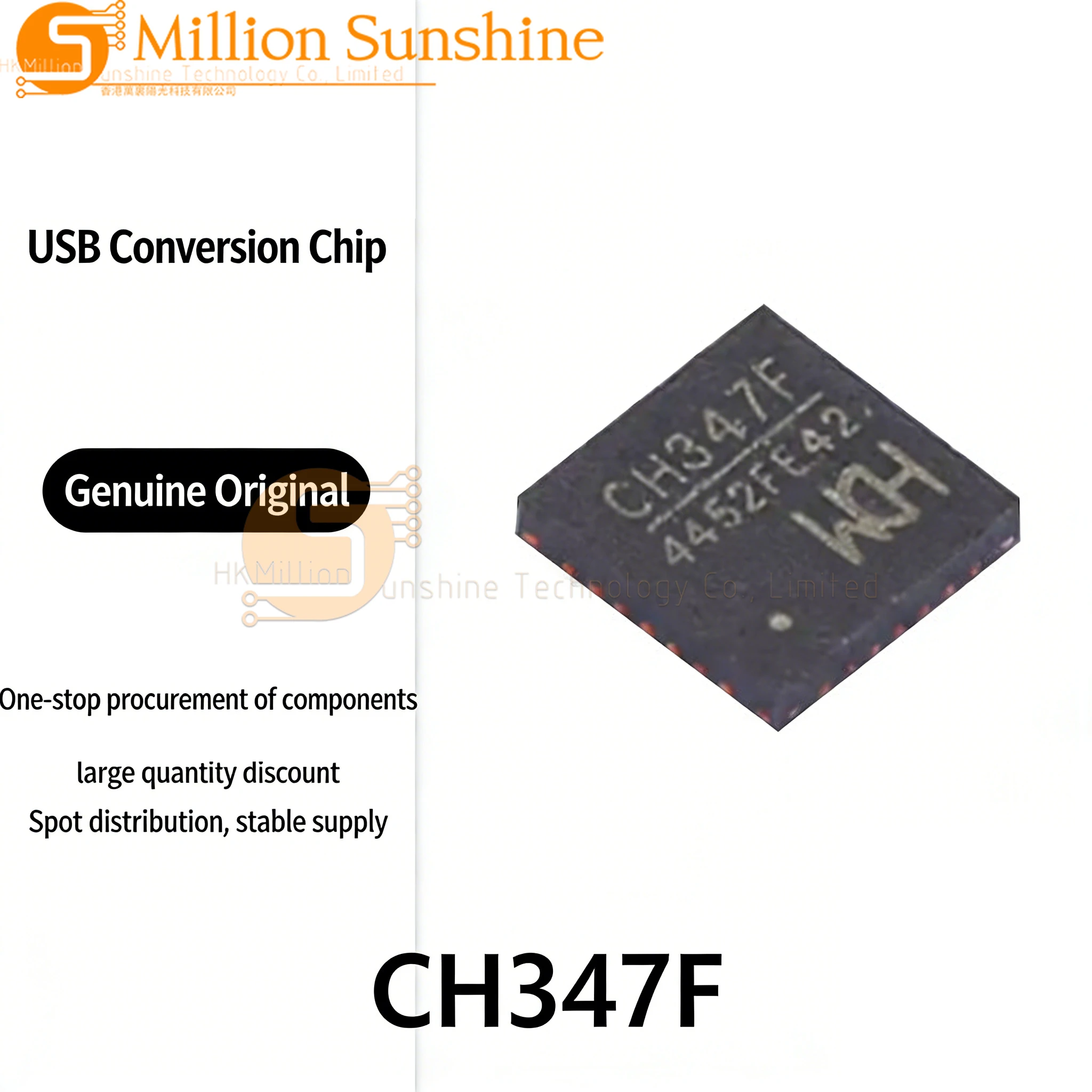 5pcs CH347F CH347T USB to JTAG SPI I2C Converter IC TSSOP-20 QFN-28