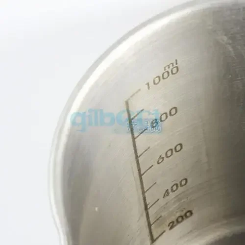 500/1000 Ml Rvs Metalen Lab Beker Maatbeker Met Innerlijke Schaal