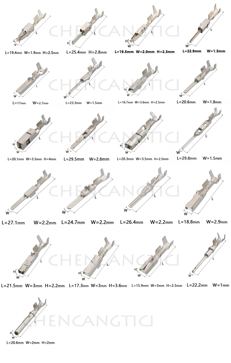 1/1.5/1.8/2.2/2.8/3.5mm Male Female Auto Crimping Wire Terminal Box With Pin Removal Tool For VW Tyco AMP Boschs FCI Deutsch