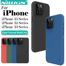 NILLKIN para iPhone 15 Pro Max / 15 Pro Frosted Shield Pro funda de teléfono PC + TPU protección dura contraportada para iPhone 14 13 Series