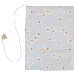 Book Cover Washable small daisy Fabric Book Cover Fabric Travel Notebook Sleeve Protector Handmade Soft Flower Cloth Book Decor