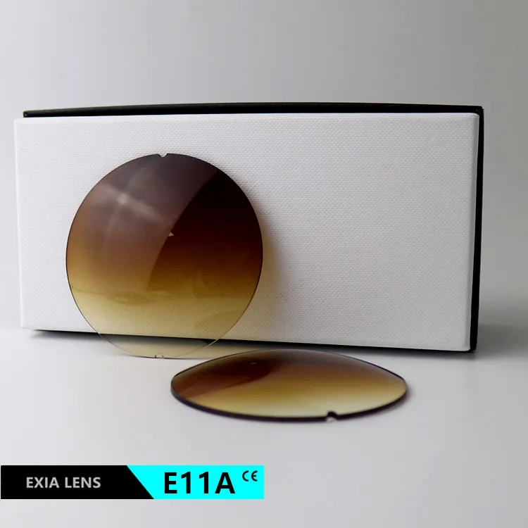 

Линзы для солнцезащитных очков EXIA E11A, градиентный коричневый цвет, UV400, базовая кривизна 6, диаметр 75 мм