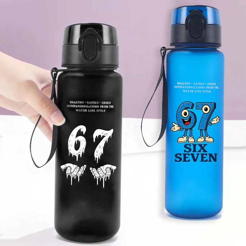 

650 мл детская спортивная бутылка для воды Steal A Brainrot Six Seven герметичная пластиковая чашка для напитков для мальчиков и девочек уличные бутылки фитнес-кувшины