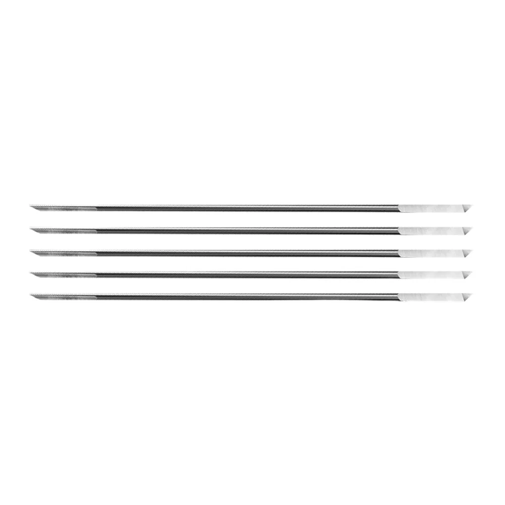 Jewelry Craft Drill Needles High-Strength Steel 55mm Length 0.8mm-1.2mm Set for Beads Pearls Walnuts DIY Projects