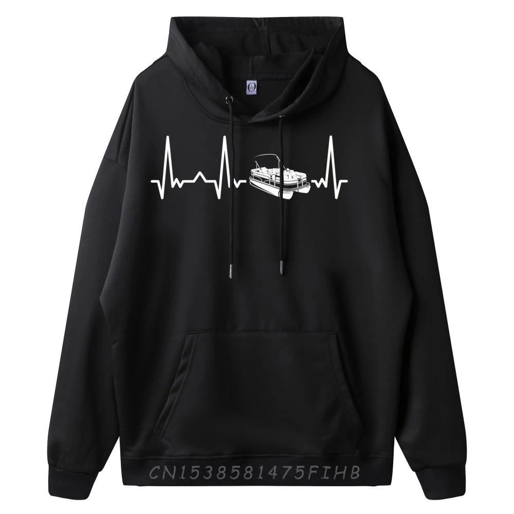 Pontoon Pontoon Heartbeat Hiphop Streetwear Woman Hoodie Men Long Sleeve Pullover Hoodie For Men