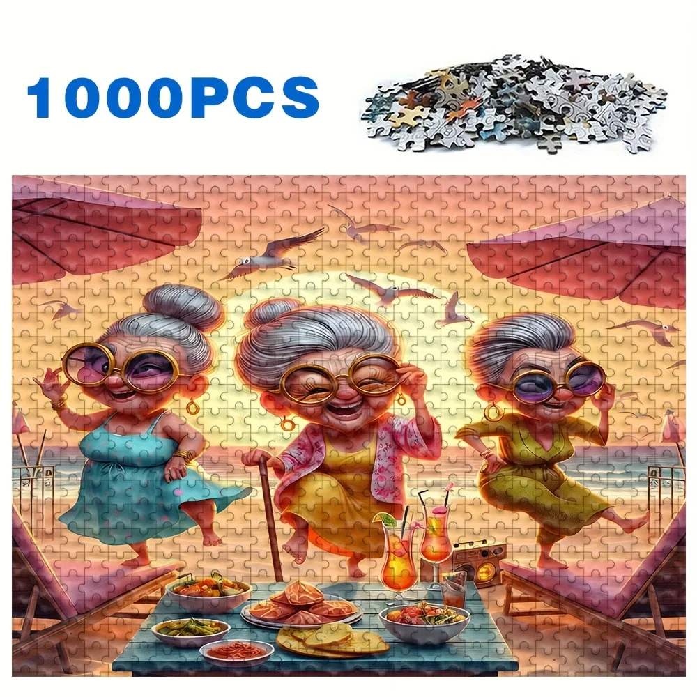 Puzzle pour adultes 500/1000 pièces, haute qualité, jeu familial amusant et relaxant, parfait pour les anniversaires, Noël, Halloween et cadeaux, meilleur
