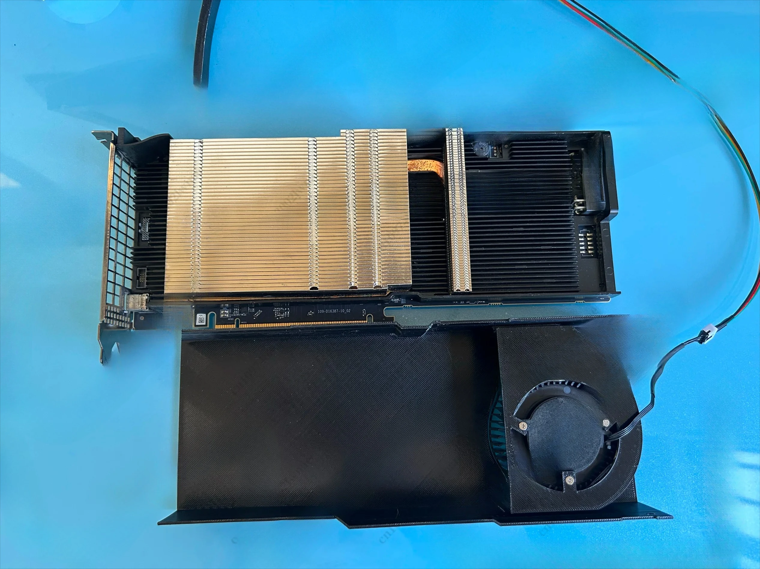 For AMD Mi50 Graphics Card Cooling Modification Built-in Turbo Fan