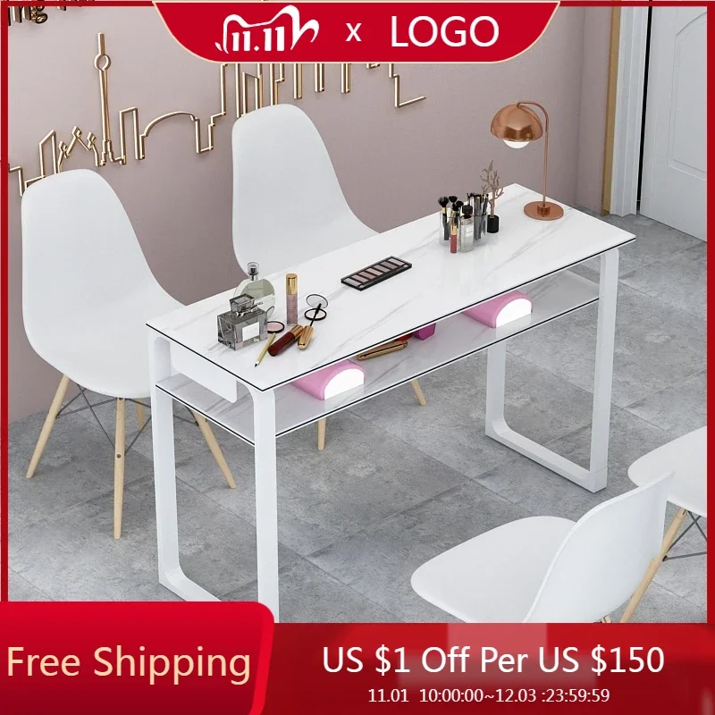 

Lamp Hand Nail Desk Design Professionals Collector Station Nail Desk Manicure Organizer Tavolo Unghie Professionale Furniture