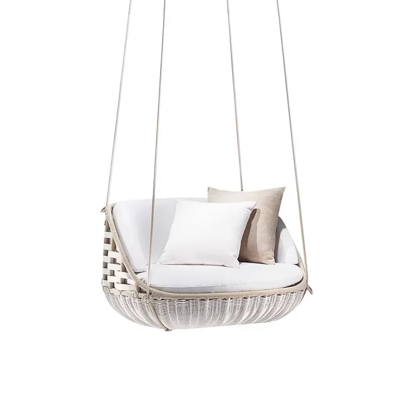outdoor rattan hammock swing outdoor open-air villa courtyard   autumn dry chair rocking chair