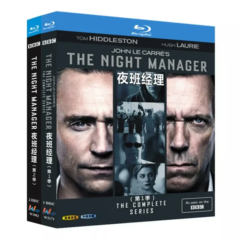 

Blu-ray Ultra-High Definition British Drama The Night Manager Seasons 1–2 BD Disc CD Box with Chinese and English Subtitles