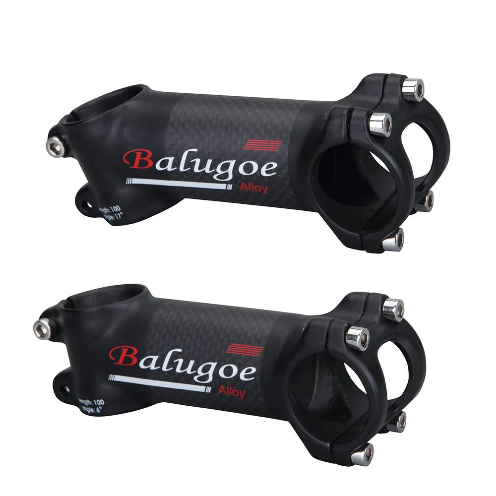 Bright carbon Stem bike 6/17 degrees 60 70 80 90 100 110 120mm Mostek Rowerowy carbon+ aluminiowy stop 31.8 kierownica