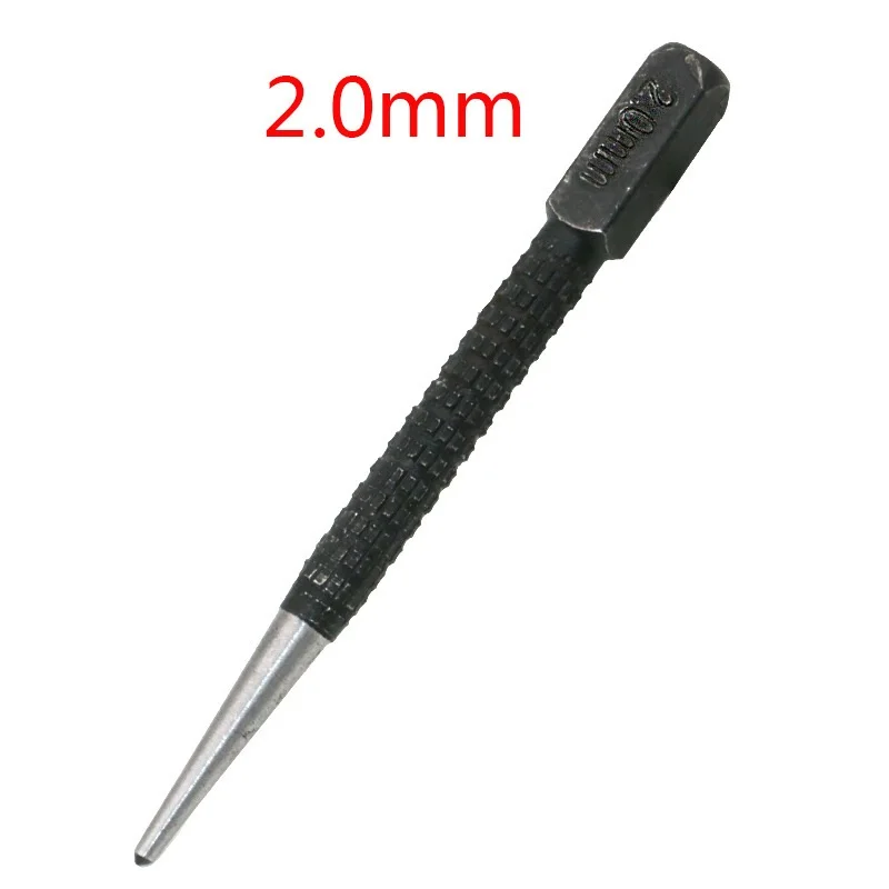 2023 Brand New Workshop Center Punch Nail Punching Pin 1PC Alloy Steel Black Cylindrical Fittings Fixer Locating