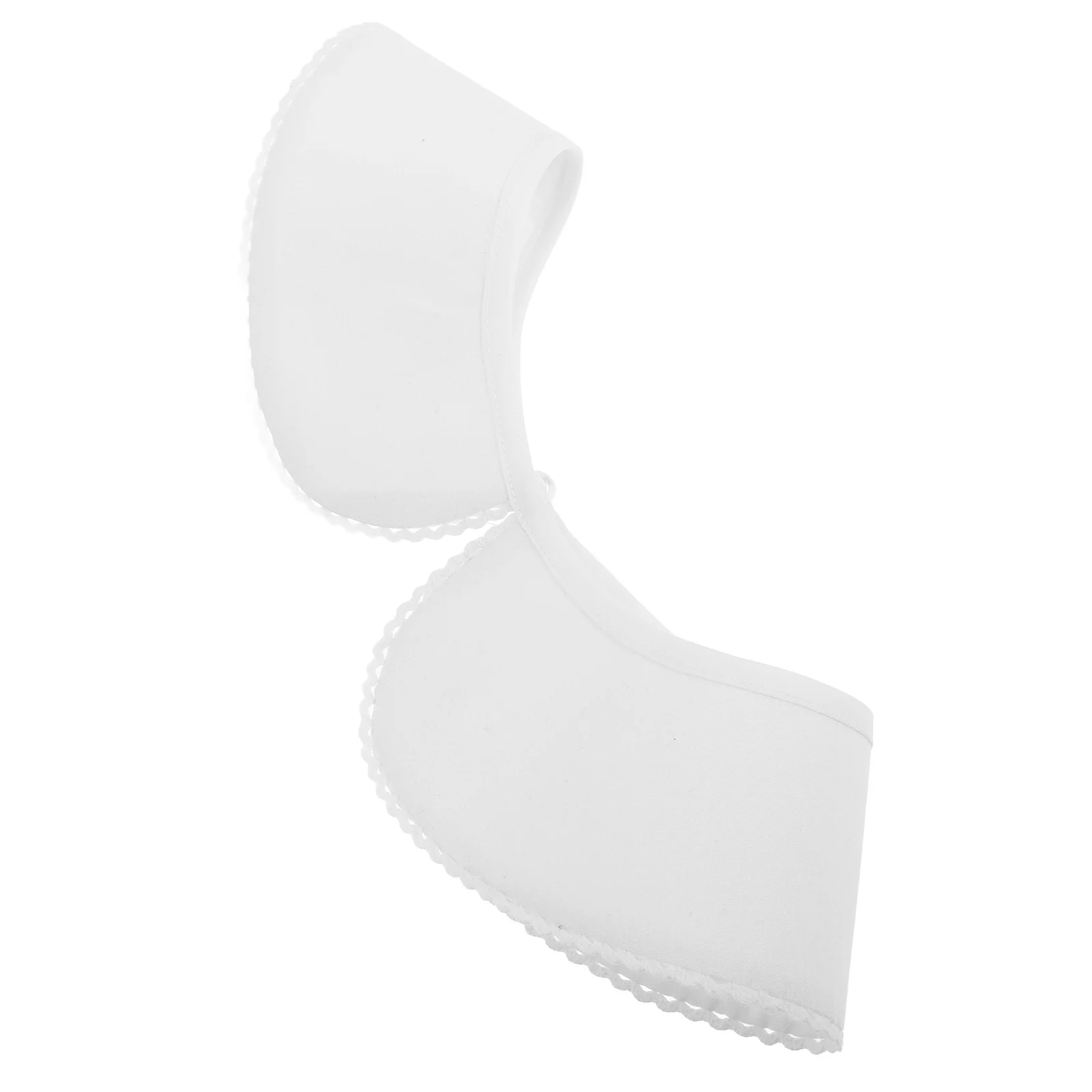 

Women's White Lace False Collar Detachable Cotton Fabric Elegant Outfit Enhancer Winter Autumn Fashion Blouse Lapel Dickey