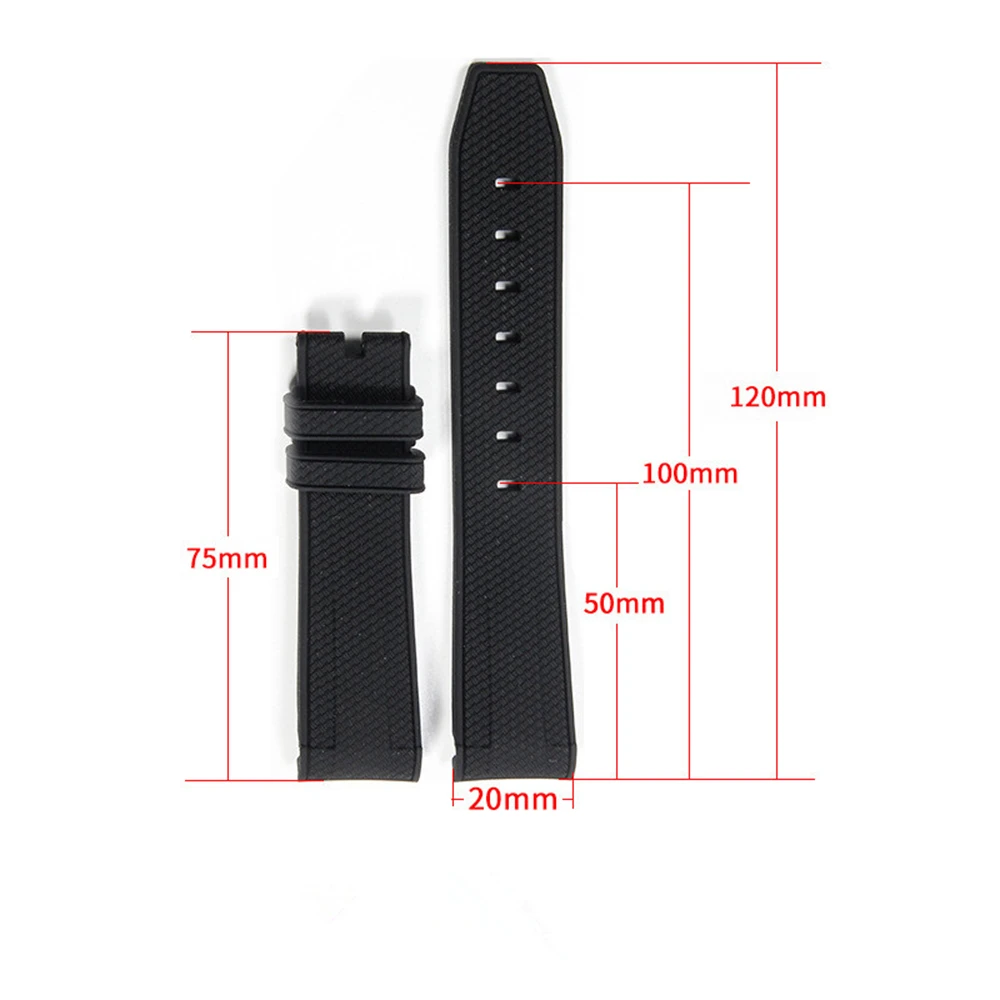 20mm curved braided silicone strap suitable for co branded planet watch wristband accessory