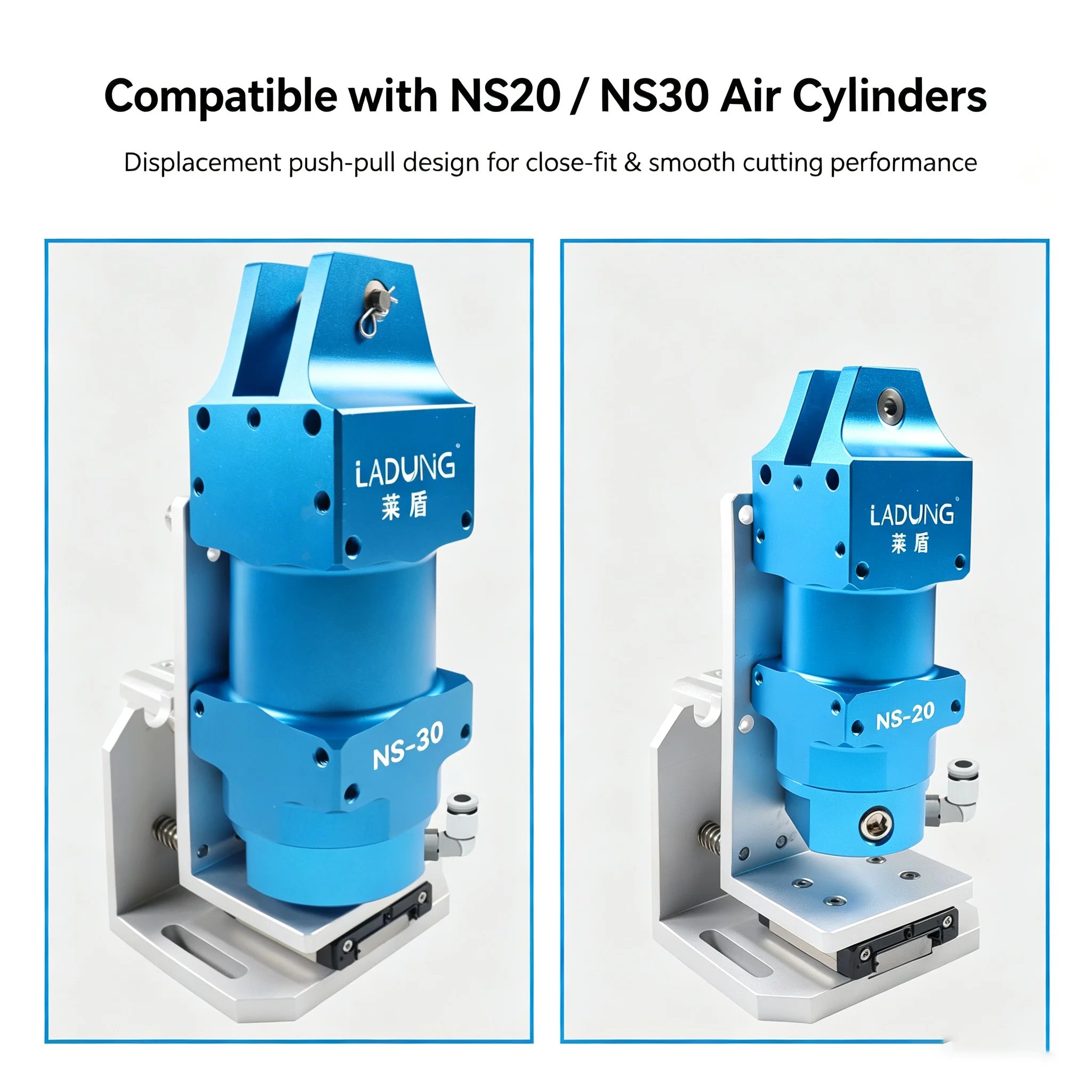 Automation Pneumatic Cutter Air Nipper Shear Puller Fixed Bracket SlidingGT-NB20LW-10TM Push-pull Mounting Base for Extractor