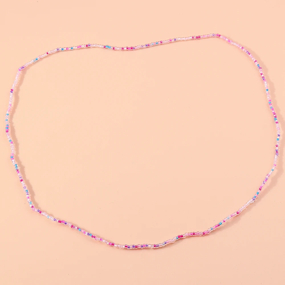 Aihua Bohemia 75 cm lange, farbenfrohe, elastische Perlenkette für Damen, Sommer, Strand, Party, Schmuck, Geschenke, Pulloverkette – Detail 14