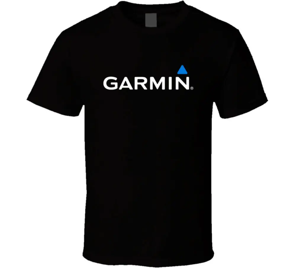 Garmin Logo Technology Company T Shirt  Tees Cotton Luxury brand vintage oversized