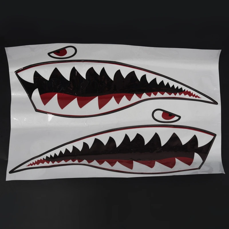 Waterproof PVC Decal Shark Teeths For Kayak Boat Car Truck Stickers