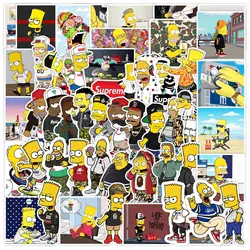 50pcs The Simpsonsr Cartoon Graffiti Stickers Suitcase Laptop Waterproof Sticker Decoration Suoolies